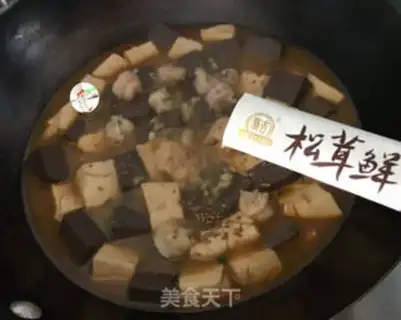 Make Shrimp duck blood tofu step 10