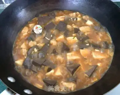 Make Shrimp duck blood tofu step 12