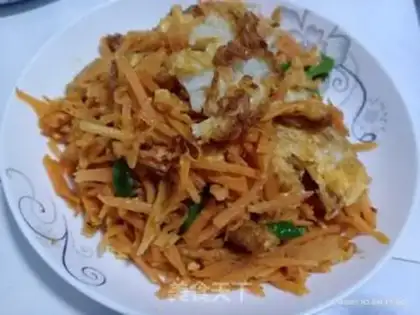 Make Carrot fried eggs step 8