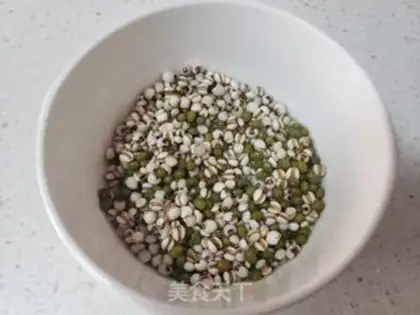 Make Green bean rice step 1