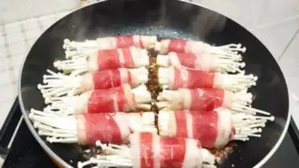 Make Golden mushroom roll step 6