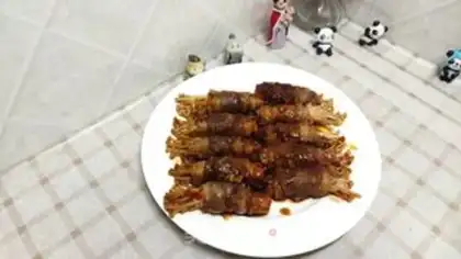 Make Golden mushroom roll step 10
