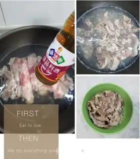 Make Sour soup, fat cow, golden mushroom step 2