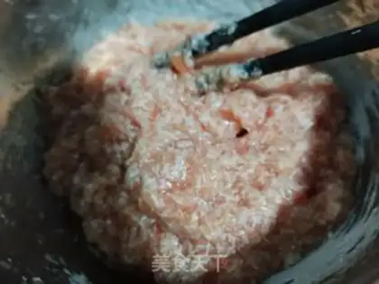 Make Wood-eared meatloaf step 2