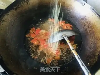 Make Tomato egg soup step 1