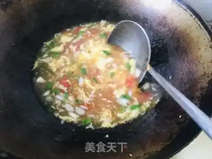 Make Tomato egg soup step 4