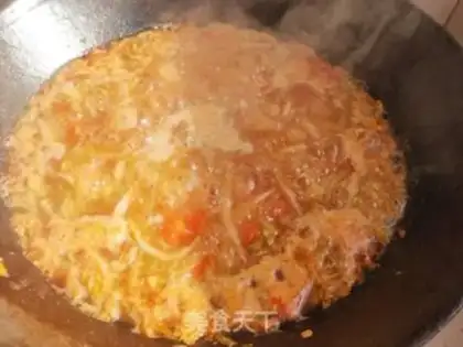 Make Tomato shrimp pasta step 16
