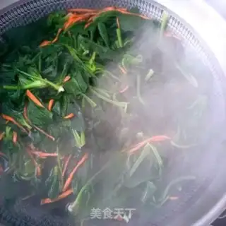 Make Spinach platter step 1