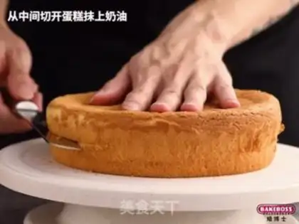 Make Chocolate cream cake, groovy crowns, soft snow rolls step 8