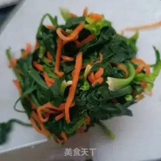 Make Spinach platter step 2