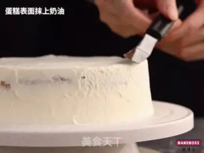 Make Chocolate cream cake, groovy crowns, soft snow rolls step 9