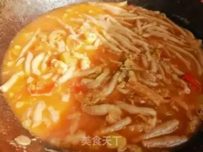 Make Tomato shrimp pasta step 17