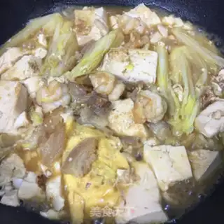 Make Shrimp cabbage and tofu step 10