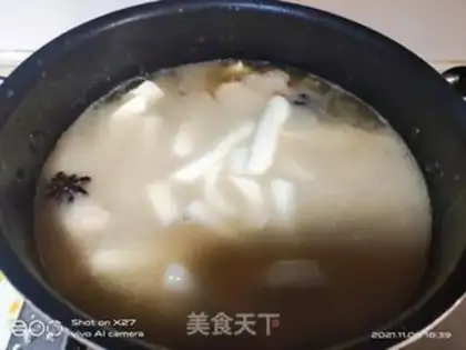 Make Tofu-cooked rice cake step 6