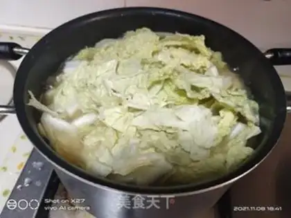 Make Tofu-cooked rice cake step 8