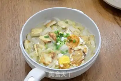 Make Bean tofu egg soup step 9