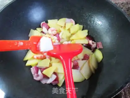 Make ♪ Onion shrimp fried potatoes ♪ step 6
