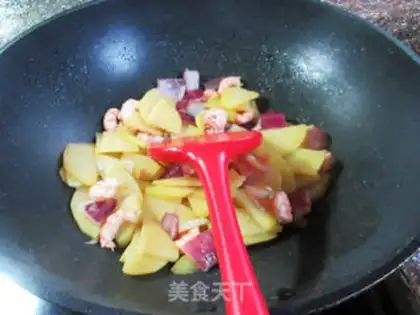 Make ♪ Onion shrimp fried potatoes ♪ step 8
