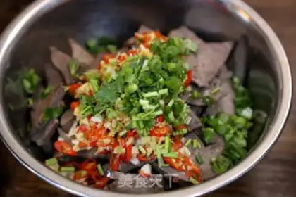 Make Coldly mixed with pig liver step 17