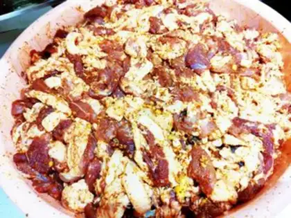 Make Spicy sausage step 2