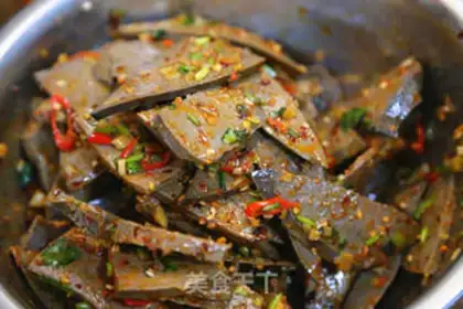 Make Coldly mixed with pig liver step 21