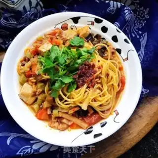 Make Sour spicy corn noodles step 14