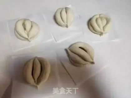 Make Flower buns step 6