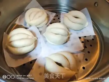Make Flower buns step 8