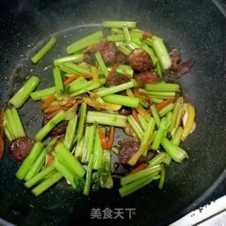 Make Spicy sausage celery step 11