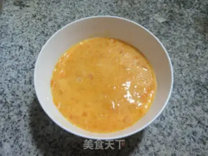 Make Milk egg steaming pumpkins step 6
