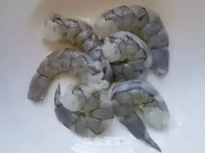 Make Black pepper sauce, shrimp step 1