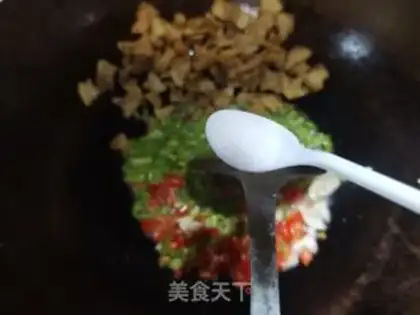 Make Cream pepper fried oil step 3
