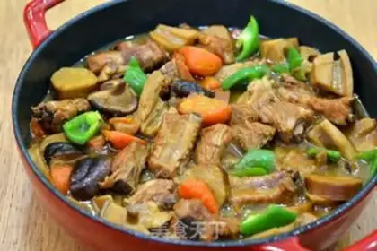 Make A pot of stew for the ribs step 12