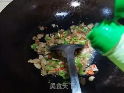 Make Cream pepper fried oil step 4