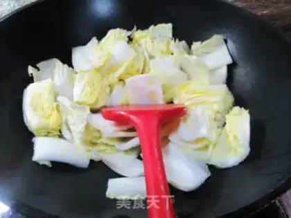 Make Soup chickens are cooking cabbage step 3