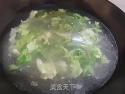 Make Shrimp fan cabbage soup step 6