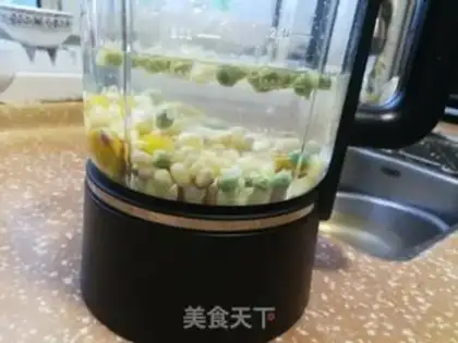 Make Chestnut pea corn step 1