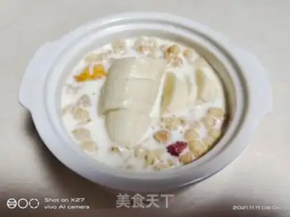 Make Banana oatmeal milk step 2