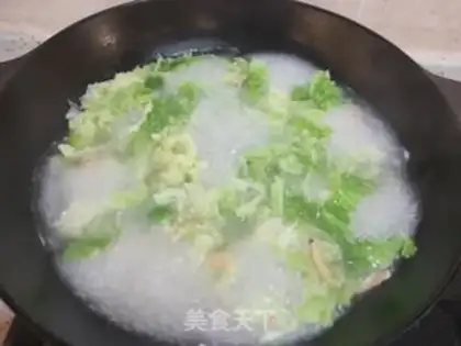 Make Shrimp fan cabbage soup step 7
