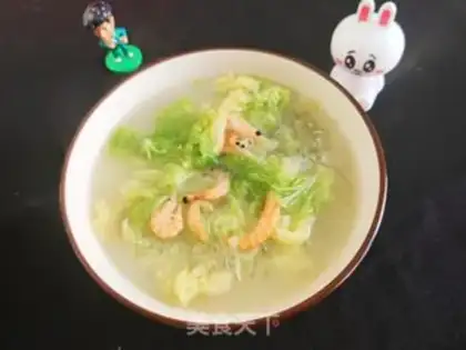 Make Shrimp fan cabbage soup step 9