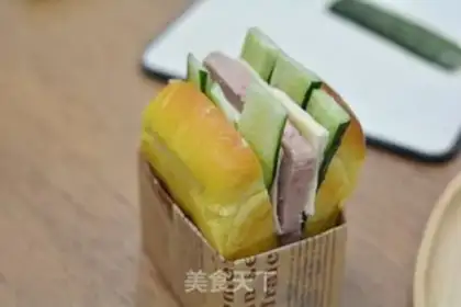 Make Lunch cheese sandwich step 4
