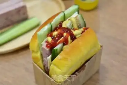 Make Lunch cheese sandwich step 6