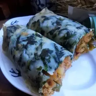 Make Spinach rolls and potatoes step 11
