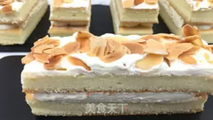 Make Almond cream cake step 25