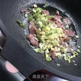 Make The ham and the hand tore up the vegetables step 5