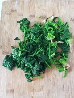 Make Peach spinach step 3