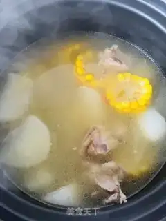 Make The radish corn chop soup step 18
