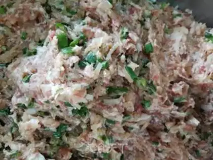 Make Pork radish pancakes step 2