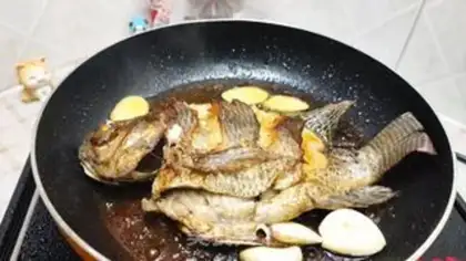 Make A red-burned tilapia step 2