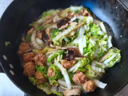 Make Meatball and cabbage step 8